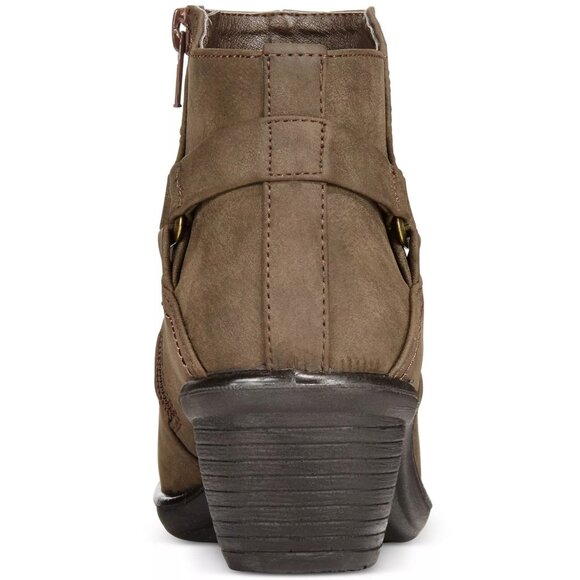 Easy Street Womens Dawnta Round Toe Inner Ankle Zipper Booties Brown Size 8M NIB - Picture 4 of 5